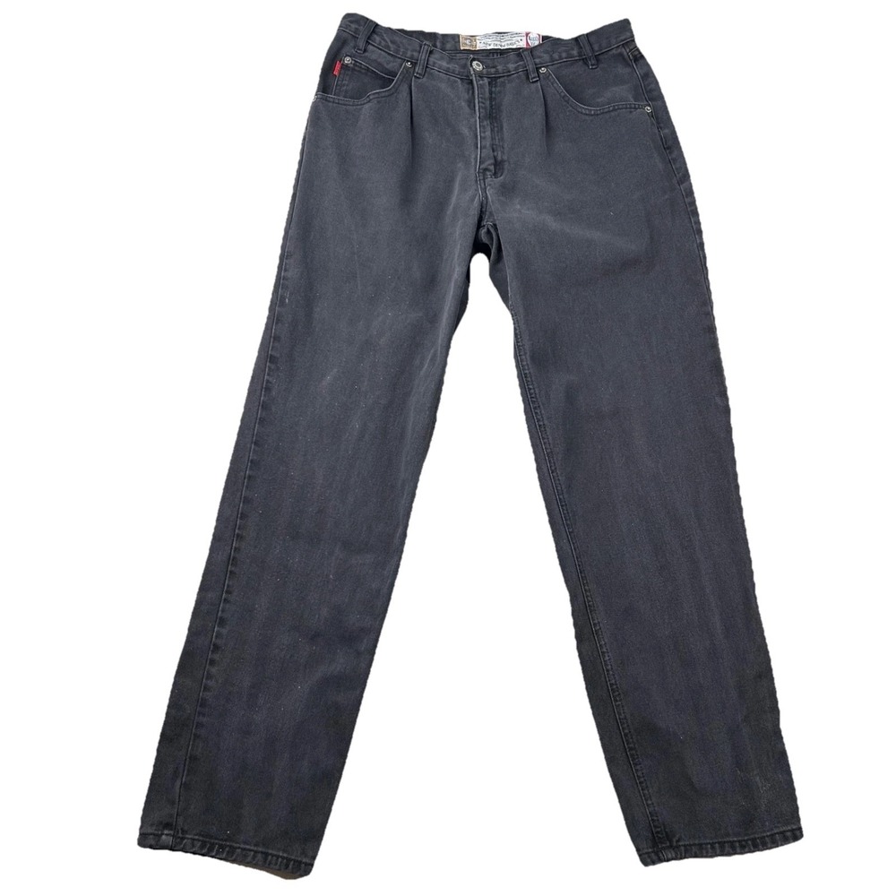 Vintage Bugle Boy Jeans Mens 36x34 (fits 34x33) Baggy Fit Skater 90s Gold Crest